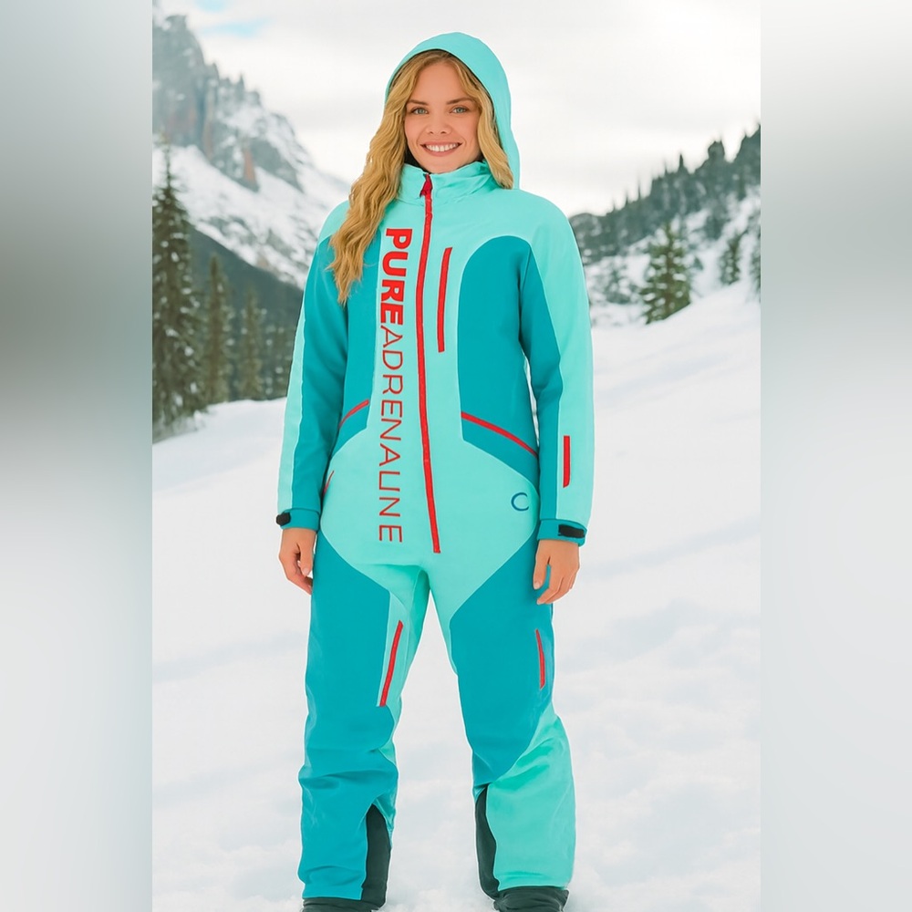 RARE NWT Dragonfly Pure Adrenaline Monosuit- Women’s M Baltic Blue/ Red
